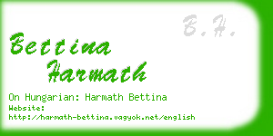 bettina harmath business card